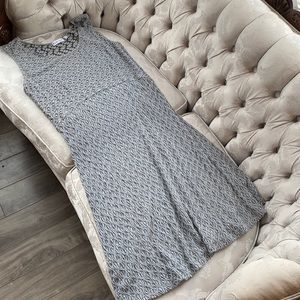 Habitat Fit & Flare Dress Grey Black